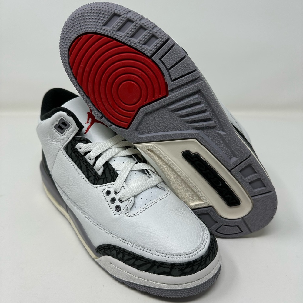 GS Nike Jordan 3 White Cement Grey Basketball Sneaker Women’s size 8